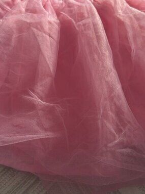 Sparkle by Stooper Girls Pink Tulle Strappy Rainbow Dress. Size 6x/7